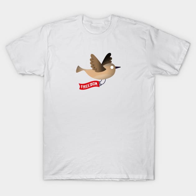 FREEDOM BIRD T-Shirt by Mr Youpla